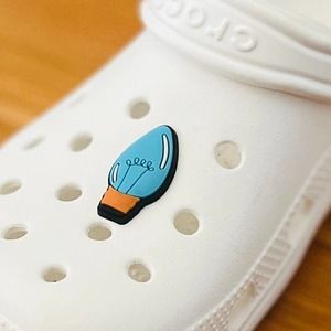 🐊 3 / $10 🐊 Christmas Light Bulb Holiday Croc Jibbitz Shoe Charm